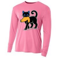 Cat Ladies For Kamala Harris Donald Trump 2024 Cooling Performance Long Sleeve Crew