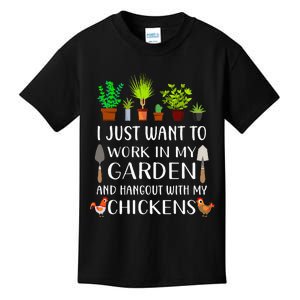 Chicken Lover Funny Gardening For Men Women Gardener Kids T-Shirt