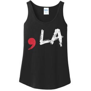 Comma La Funny Kamala Harris 2024 President Gift Ladies Essential Tank