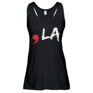 Comma La Funny Kamala Harris 2024 President Gift Ladies Essential Flowy Tank