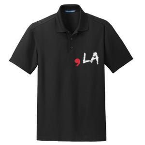 Comma La Funny Kamala Harris 2024 President Gift Dry Zone Grid Polo