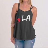 Comma La Funny Kamala Harris 2024 President Gift Women's Strappy Tank