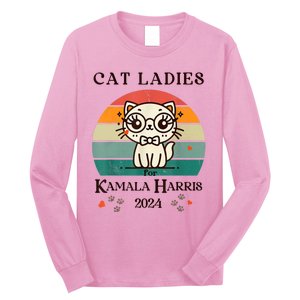 Cat Ladies For Kamala Harris Long Sleeve Shirt