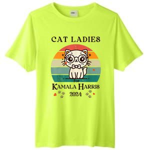 Cat Ladies For Kamala Harris Tall Fusion ChromaSoft Performance T-Shirt