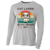 Cat Ladies For Kamala Harris Cooling Performance Long Sleeve Crew