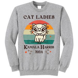 Cat Ladies For Kamala Harris Sweatshirt