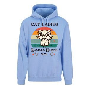 Cat Ladies For Kamala Harris Unisex Surf Hoodie