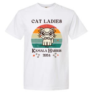 Cat Ladies For Kamala Harris Garment-Dyed Heavyweight T-Shirt