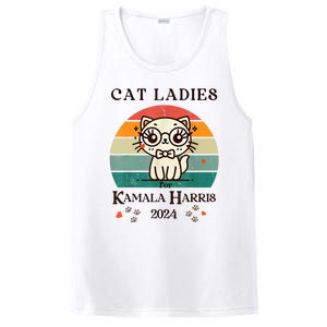 Cat Ladies For Kamala Harris PosiCharge Competitor Tank