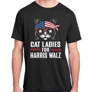 Cat Ladies For Harris Waltz Cat 2024 Adult ChromaSoft Performance T-Shirt