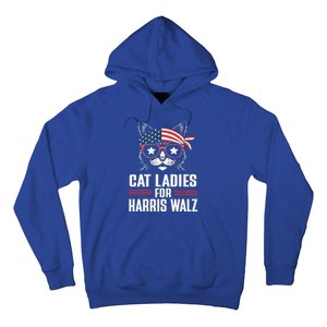 Cat Ladies For Harris Waltz Cat 2024 Hoodie