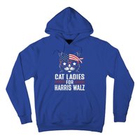 Cat Ladies For Harris Waltz Cat 2024 Hoodie