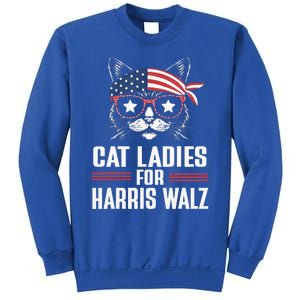 Cat Ladies For Harris Waltz Cat 2024 Sweatshirt