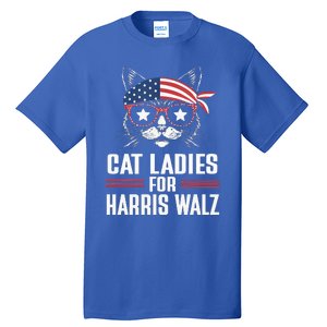 Cat Ladies For Harris Waltz Cat 2024 Tall T-Shirt