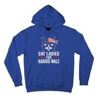 Cat Ladies For Harris Waltz Cat 2024 Tall Hoodie