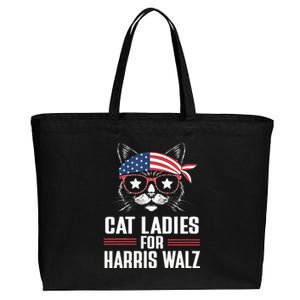 Cat Ladies For Harris Waltz Cat 2024 Cotton Canvas Jumbo Tote