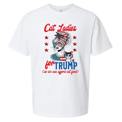 Cat Lady For Trump Funny Political Sueded Cloud Jersey T-Shirt