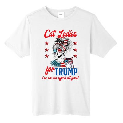 Cat Lady For Trump Funny Political Tall Fusion ChromaSoft Performance T-Shirt