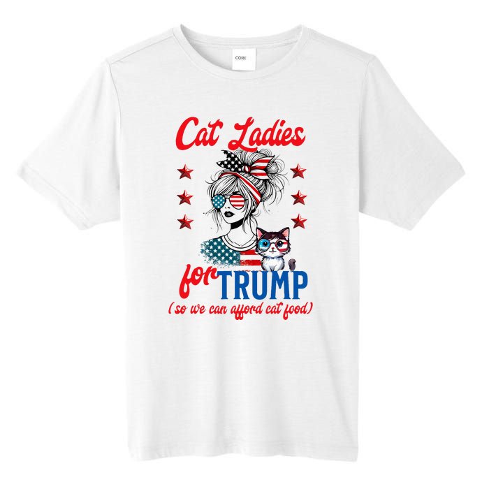 Cat Lady For Trump Funny Political Tall Fusion ChromaSoft Performance T-Shirt