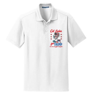 Cat Lady For Trump Funny Political Dry Zone Grid Polo