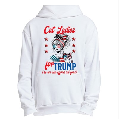 Cat Lady For Trump Funny Political Urban Pullover Hoodie