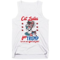 Cat Lady For Trump Funny Political Tank Top