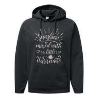 Country Life Fun Girl Sunshine Mixed With A Hurricane Performance Fleece Hoodie