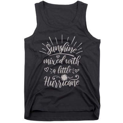 Country Life Fun Girl Sunshine Mixed With A Hurricane Tank Top