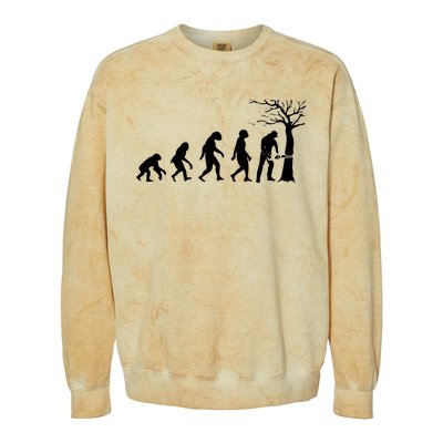 Cool Lumberjack For Women Logger Tree Cutter Arborist Colorblast Crewneck Sweatshirt