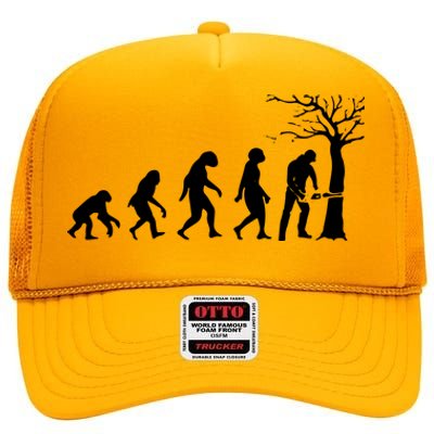 Cool Lumberjack For Women Logger Tree Cutter Arborist High Crown Mesh Back Trucker Hat