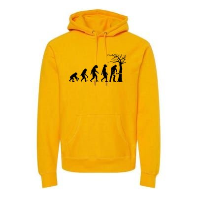 Cool Lumberjack For Women Logger Tree Cutter Arborist Premium Hoodie