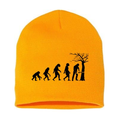 Cool Lumberjack For Women Logger Tree Cutter Arborist Short Acrylic Beanie