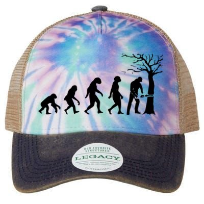 Cool Lumberjack For Women Logger Tree Cutter Arborist Legacy Tie Dye Trucker Hat