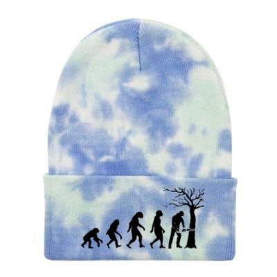 Cool Lumberjack For Women Logger Tree Cutter Arborist Tie Dye 12in Knit Beanie