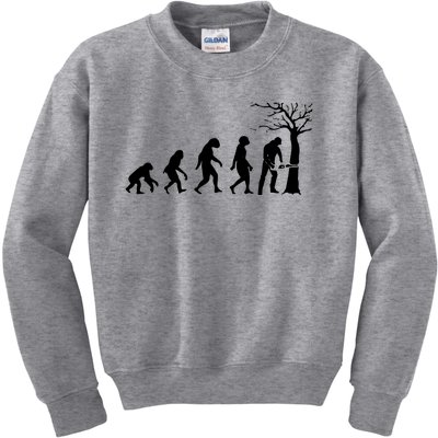 Cool Lumberjack For Women Logger Tree Cutter Arborist Kids Sweatshirt