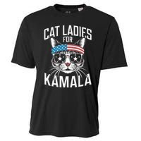 Cat Ladies For Kamala Funny Cat 2024 Cooling Performance Crew T-Shirt