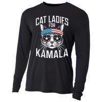 Cat Ladies For Kamala Funny Cat 2024 Cooling Performance Long Sleeve Crew