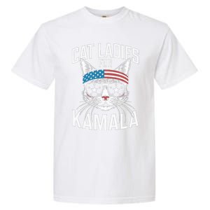 Cat Ladies For Kamala Funny Cat 2024 Garment-Dyed Heavyweight T-Shirt