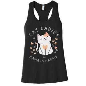 Cat Ladies For Kamala Harris Women's Racerback Tank