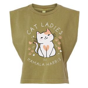 Cat Ladies For Kamala Harris Garment-Dyed Women's Muscle Tee