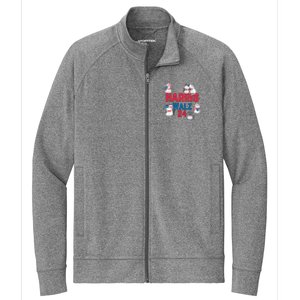 Cat Ladies For Harris Waltz 2024 Election Stretch Full-Zip Cadet Jacket