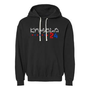 Cat Ladies For Kamala Cat 2024 President Kamala Harris Garment-Dyed Fleece Hoodie