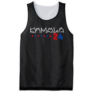 Cat Ladies For Kamala Cat 2024 President Kamala Harris Mesh Reversible Basketball Jersey Tank