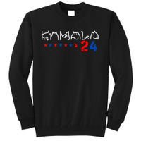 Cat Ladies For Kamala Cat 2024 President Kamala Harris Tall Sweatshirt