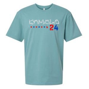 Cat Ladies For Kamala Cat 2024 President Kamala Harris Sueded Cloud Jersey T-Shirt