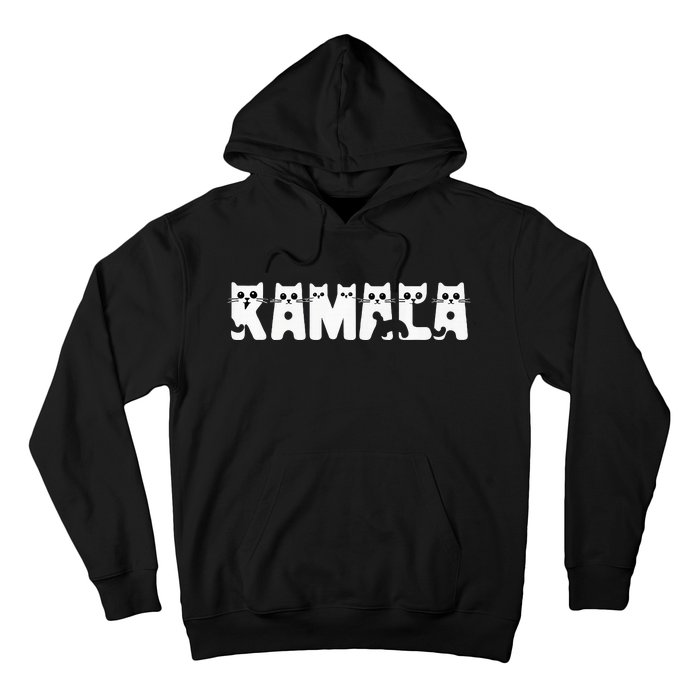 Cat Ladies For Kamala Cat Typography Alphabet Cute Premium Hoodie