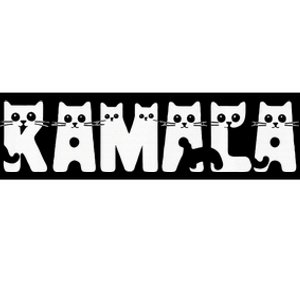 Cat Ladies For Kamala Cat Typography Alphabet Cute Premium Bumper Sticker