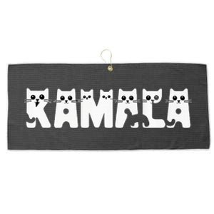 Cat Ladies For Kamala Cat Typography Alphabet Cute Premium Large Microfiber Waffle Golf Towel