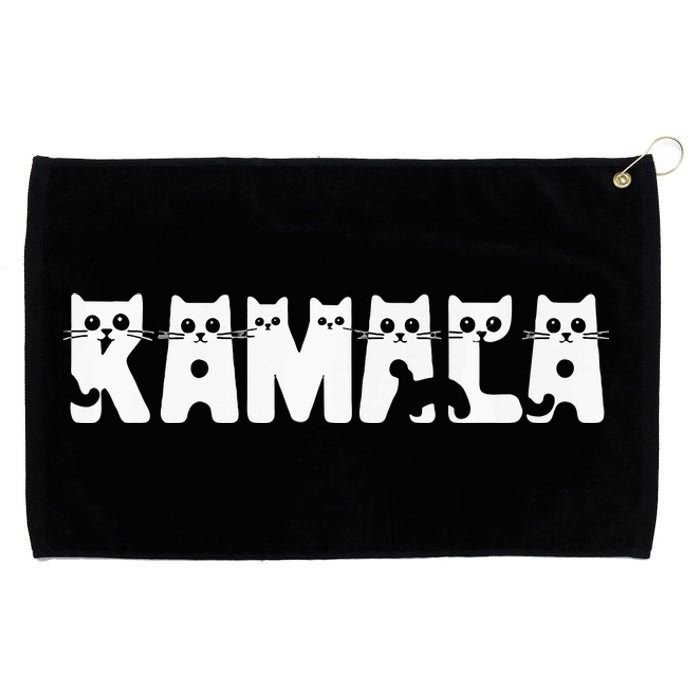 Cat Ladies For Kamala Cat Typography Alphabet Cute Premium Grommeted Golf Towel