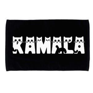 Cat Ladies For Kamala Cat Typography Alphabet Cute Premium Microfiber Hand Towel